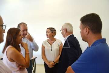 Miembros de la familia de Tito Galván mantuvieron este lunes un encuentro con directora general de Emergencias, alcaldesa y concejal de Seguridad (Foto TA)